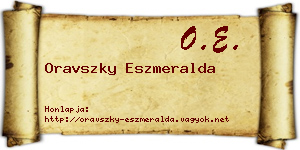 Oravszky Eszmeralda névjegykártya